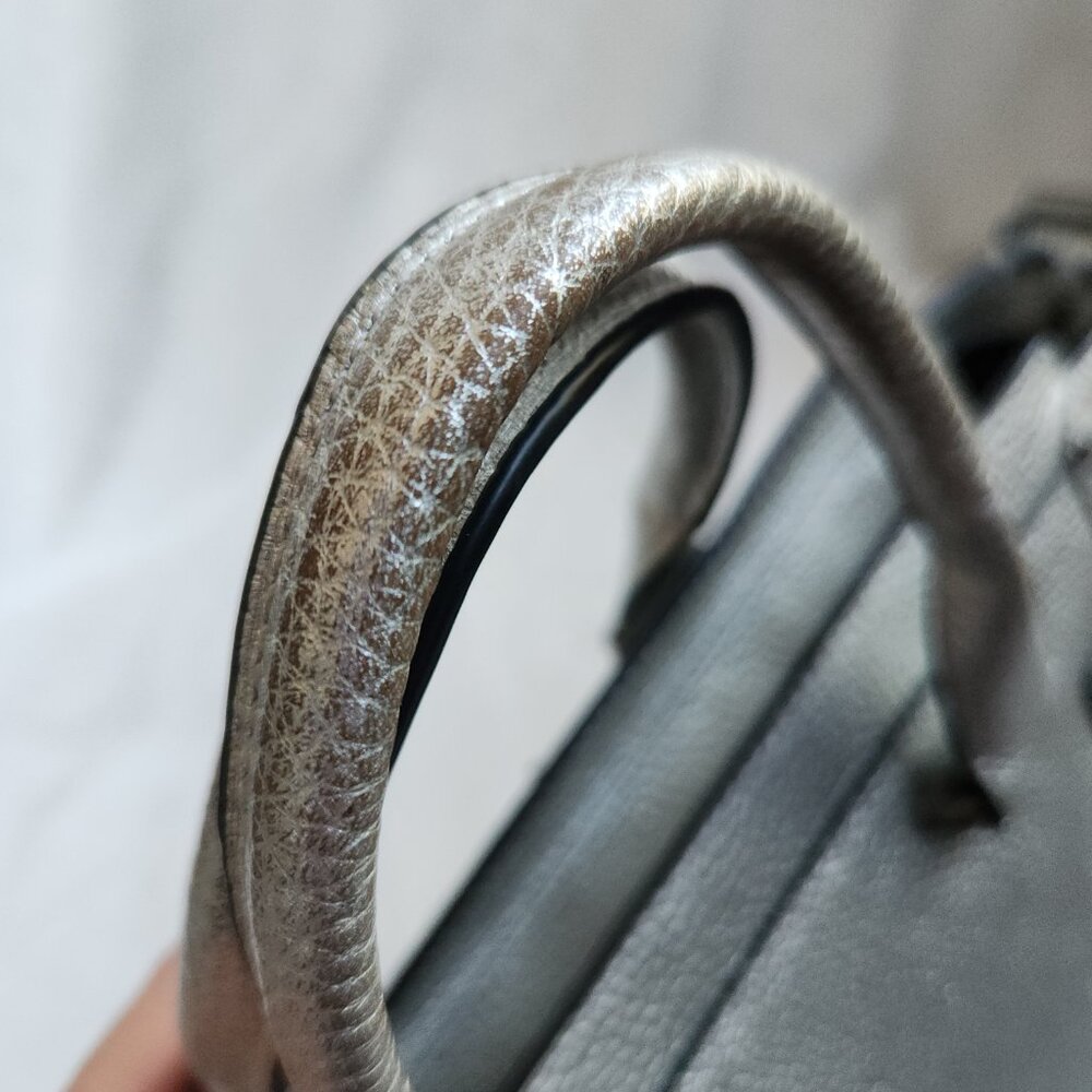 Coach Swagger 27 Pebble Leather Style w/o Strap in Silver - Style 34816 - Picture 14 of 16